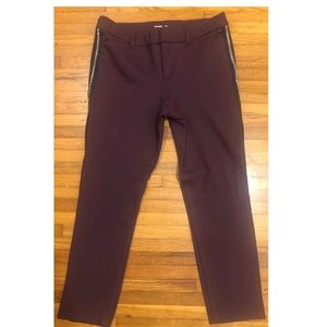 Old Navy Pixie Trouser Pants Size 12 Burgundy